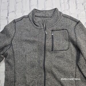 Marc New York Andrew Marc Herringbone Full Zip Jacket Men's XL